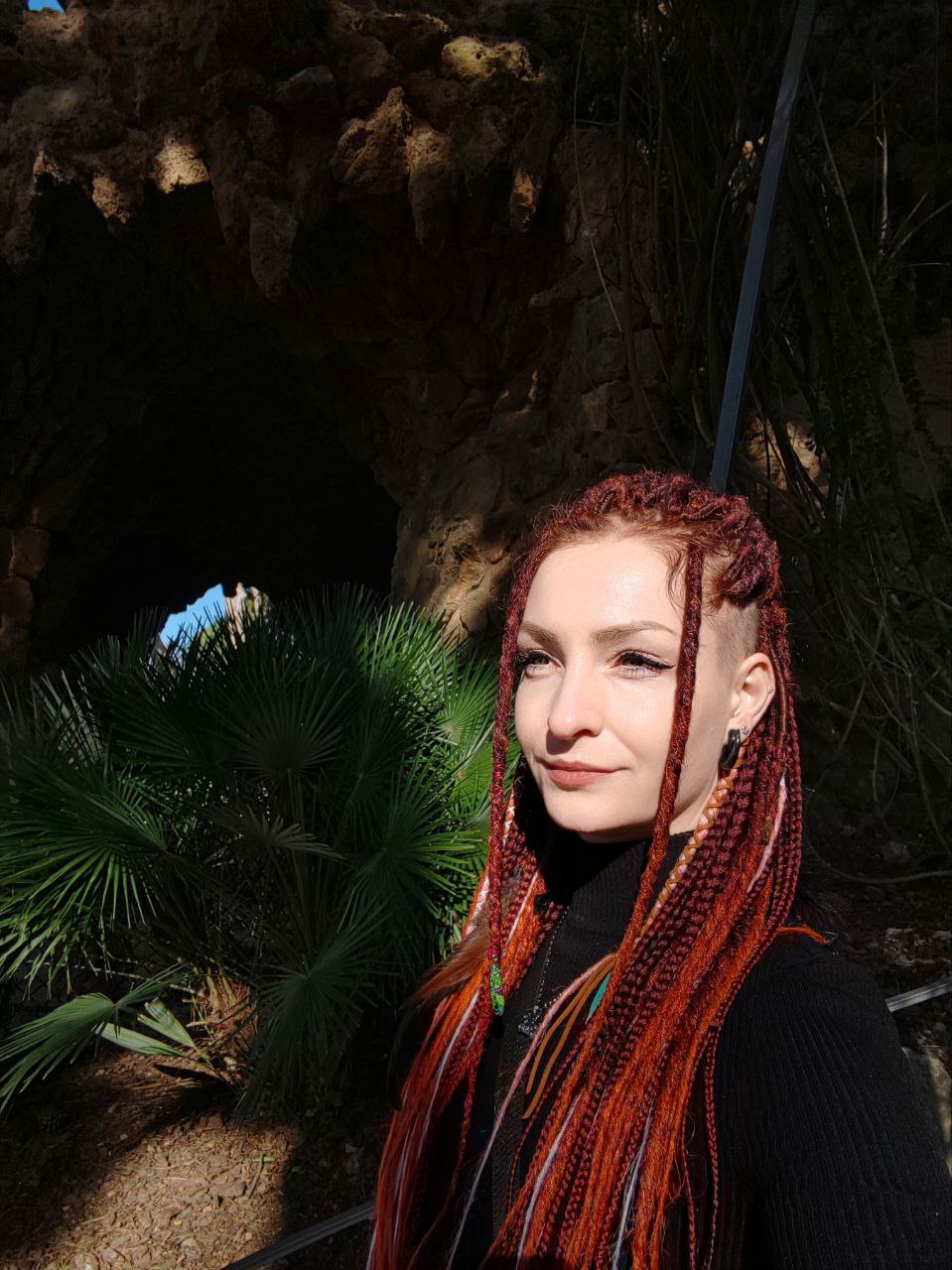 Red Ginger Ombre Synthetic Dreads with Dreads