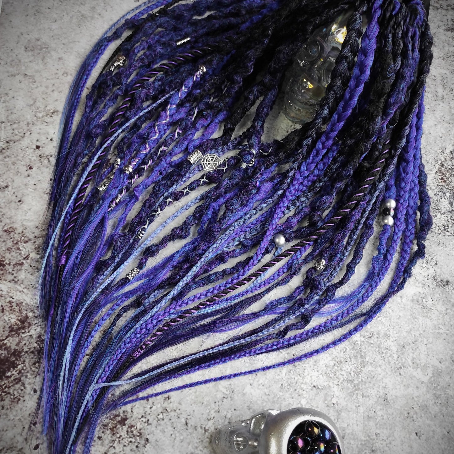 Black Purple Goth Dreads