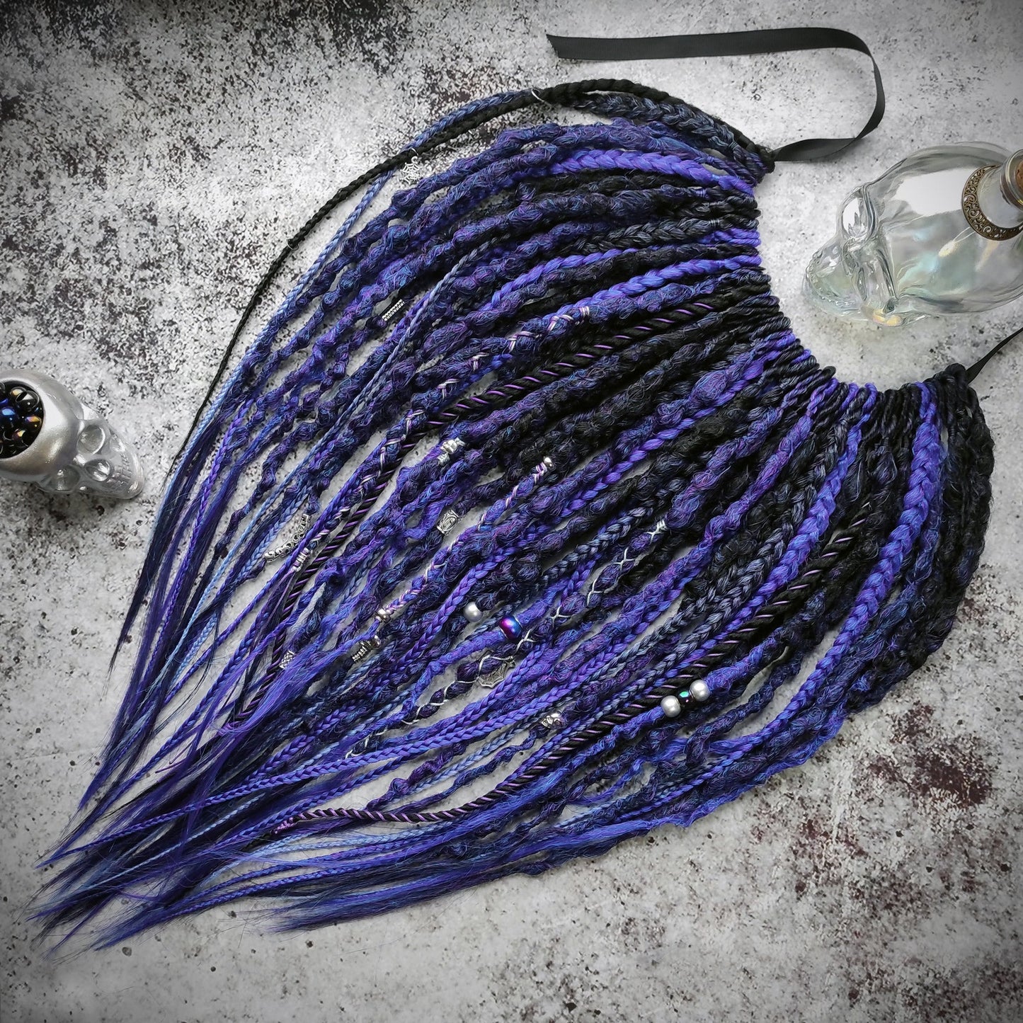 Black Purple Goth Dreads