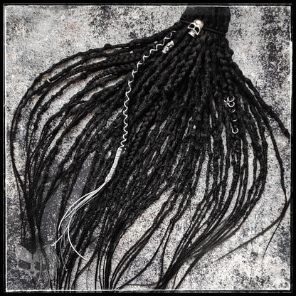 Black Goth Dreads Double or Single Ended 