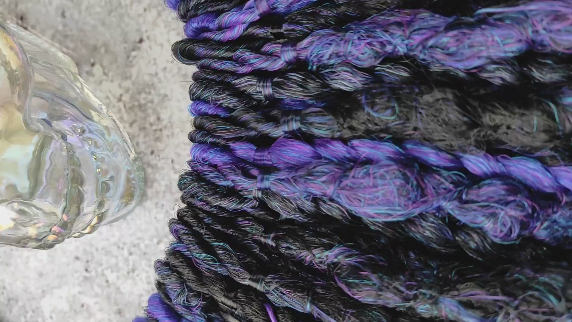 Black Purple Goth Dreads video